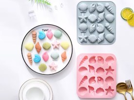 Molde silicona 16 caracoles